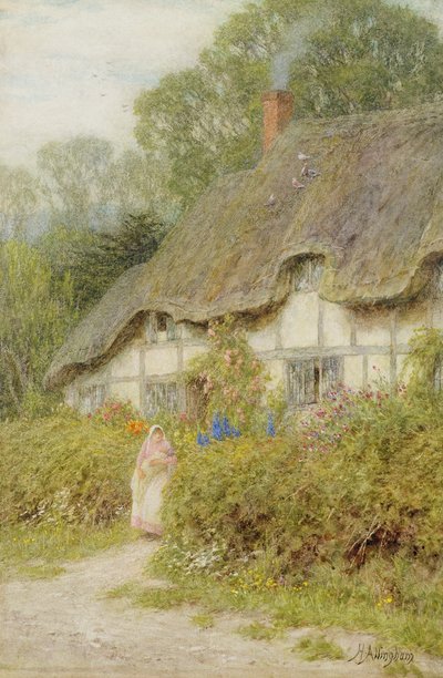 A Wiltshire Cottage by Helen Allingham